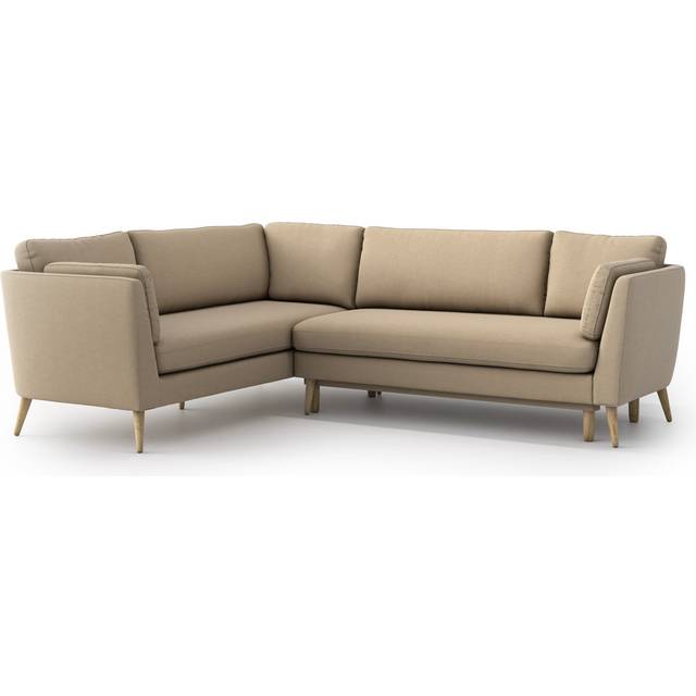 Clower Corner Sofa Bed - Olaf Sandy Beige (92cm H X 249cm W X 211cm D)