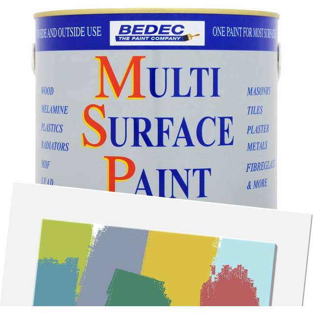 Bedec Gold Satin Multi Surface Paint 2.5L - BEDEC Paint