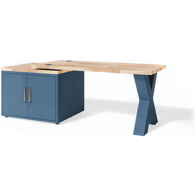 Fanshuai 75Cm W Rectangular Executive Desk - Oak (170cm H x 75cm W x 75cm D)