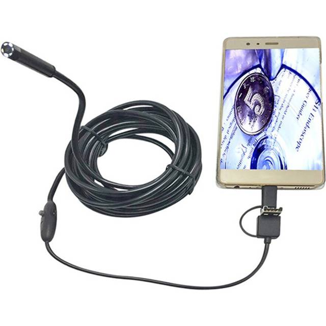 7MM 6LED Waterproof USB Type-C Endoscope Inspection Tube Inspection Camera