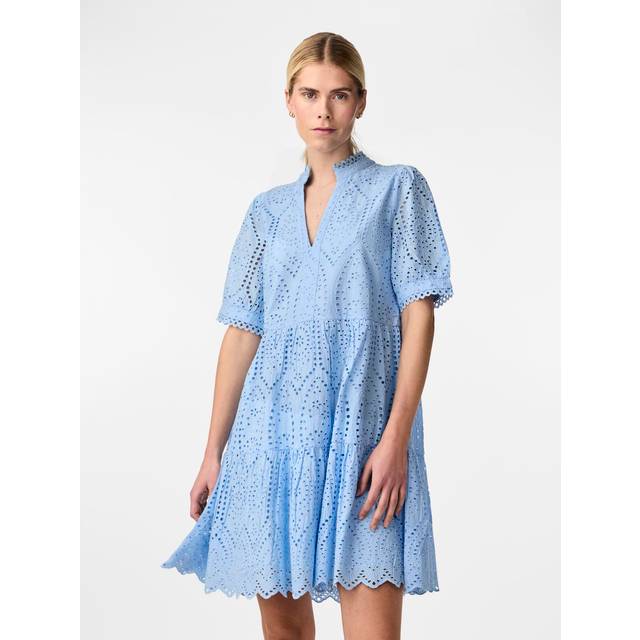 YAS Yasholi Ss Dress S. Noos |Blå |L