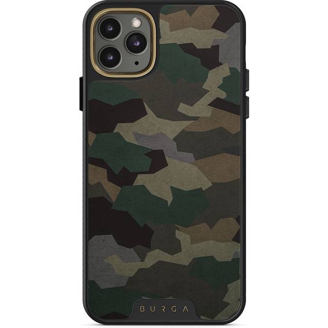 Tropical Green Camo - iPhone 11 Pro Case, Elite Dark / Gold