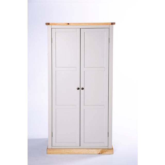 Tidworth 2 Door Wardrobe - Water Base Lacquer (185cm H X 90cm W X 55cm D)