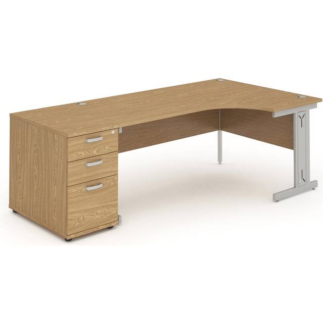 L-Shape Computer Desk - White (73cmH x 203cm W x 120cmD)