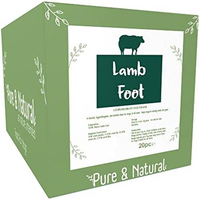 Dog Treats Lamb Foot Natural Dog Treats 20pk Bulk Box