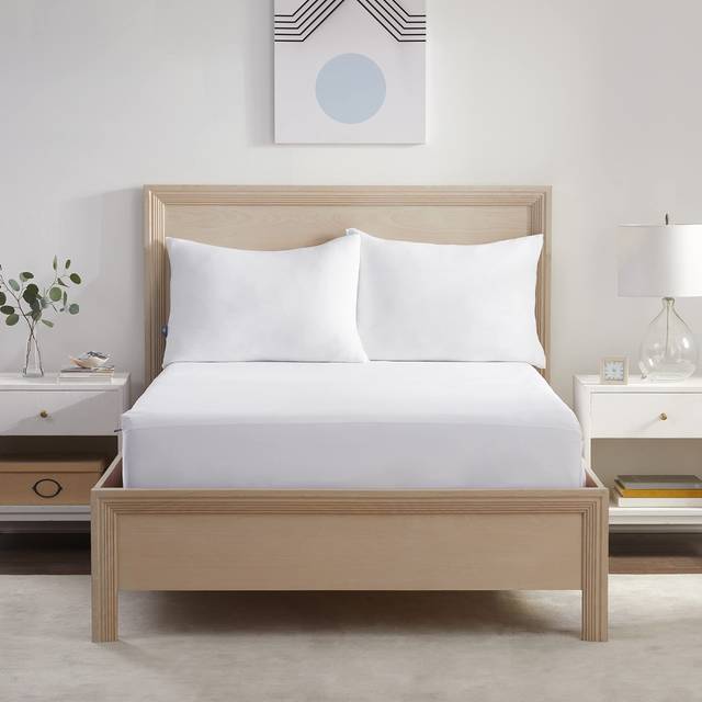 Serta Power Chill King Size Waterproof Mattress Cover  Soft and Breathable Cooling Mattress Protector  15 Elastic Deep Pocket