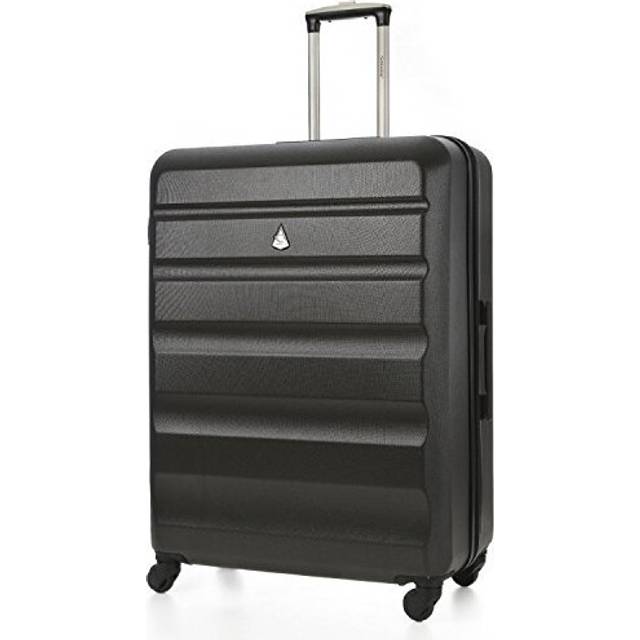 Aerolite Large Travel Suitcase Charcoal Grey, 29 Inch Abs Hard Shell Luggage, Lightweight Durable Spinner Trolley Case 4 Wheels - One Size