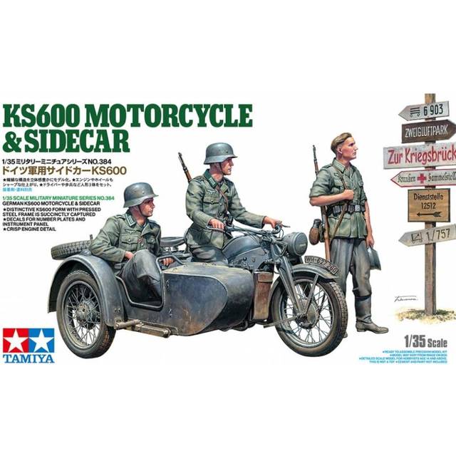 Tamiya KS600 Motorcycle & Sidecar Model Kit