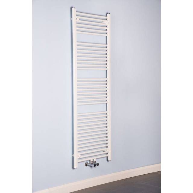 (Straight, 1700x600mm) WarmeHaus Heated Towel Rail Bathroom Ladder Radiators White