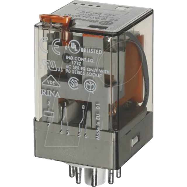 60.12.9.048.0040 Industrial Relay 60 2CO dc 48V 10A pcb Pins - Finder
