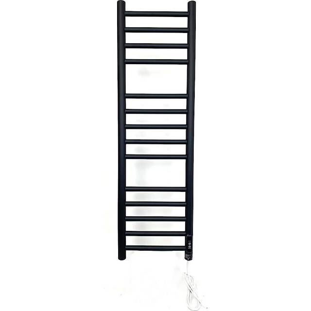 (300mm) Larne Dry Electric Black Stainless Steel Towel Rails