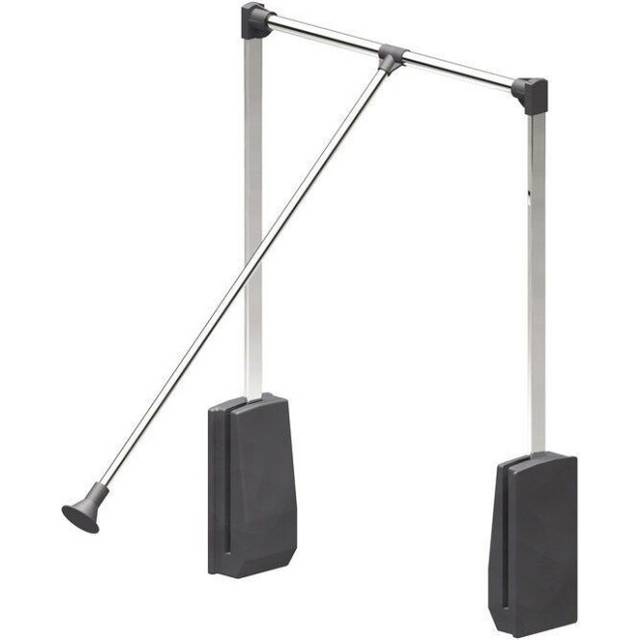 (Chrome, 450mm-600mm) Lift / Pull Down Wardrobe Rail