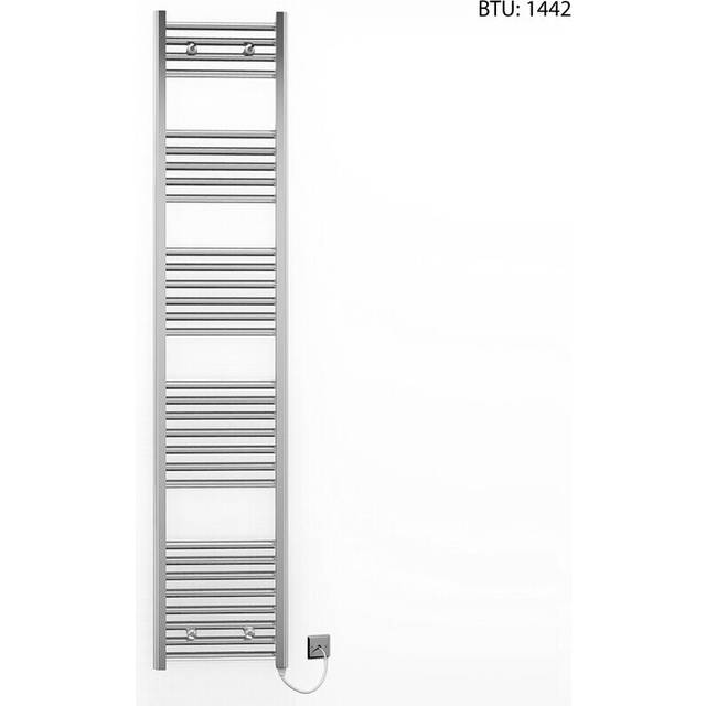 (300 x 1700mm (BTU: 1,442)) Chrome Electric Bathroom Towel Rail Radiator