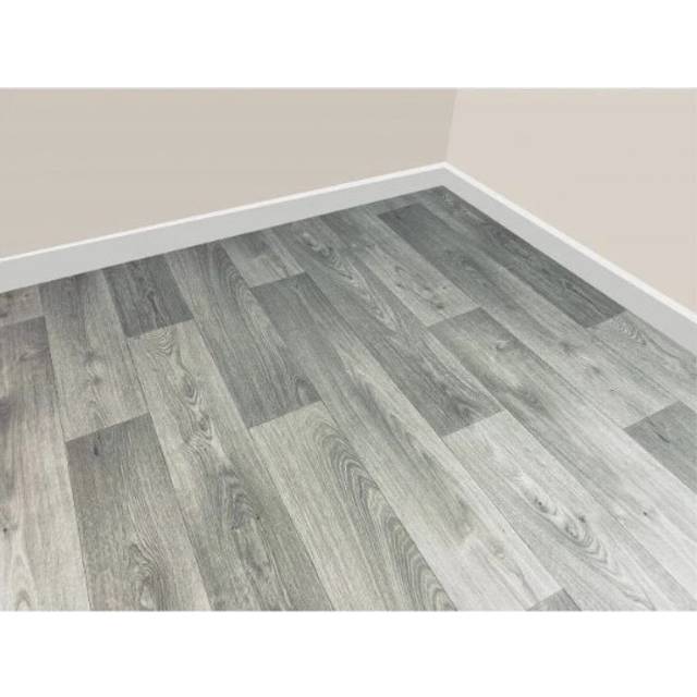 (7m, 2m) Vine Oak Grey Vinyl Roll Flooring - 2m and 4m