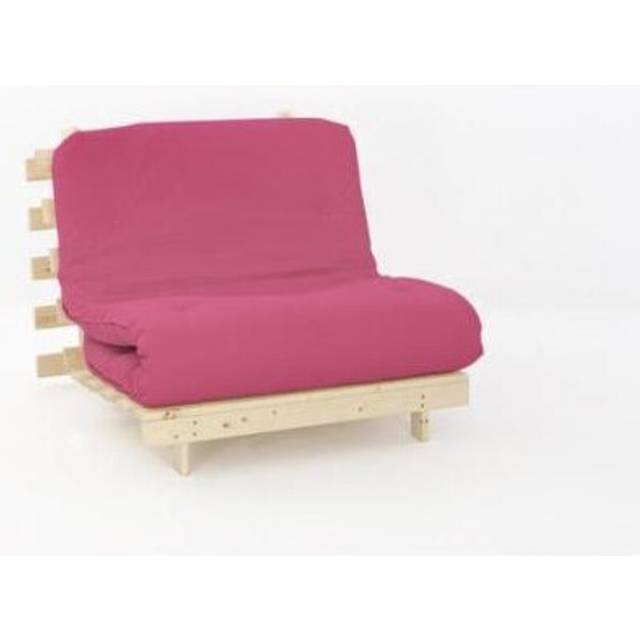 (Pink, 3ft Single) Ayr Luxury Futon Set