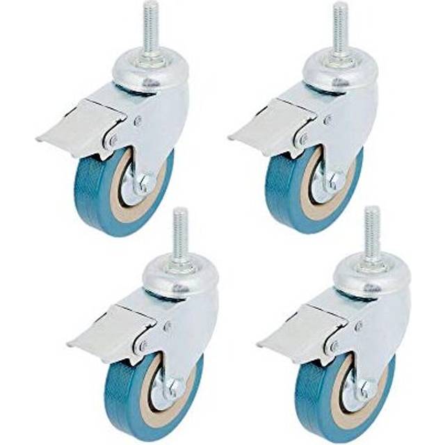 Youngine 4 Pack Caster Wheels Heavy Duty Swivel Casters with Brakes  Dual Locking Wheels Replacement for Industrial Trailer  Home Furniture  Office Ta