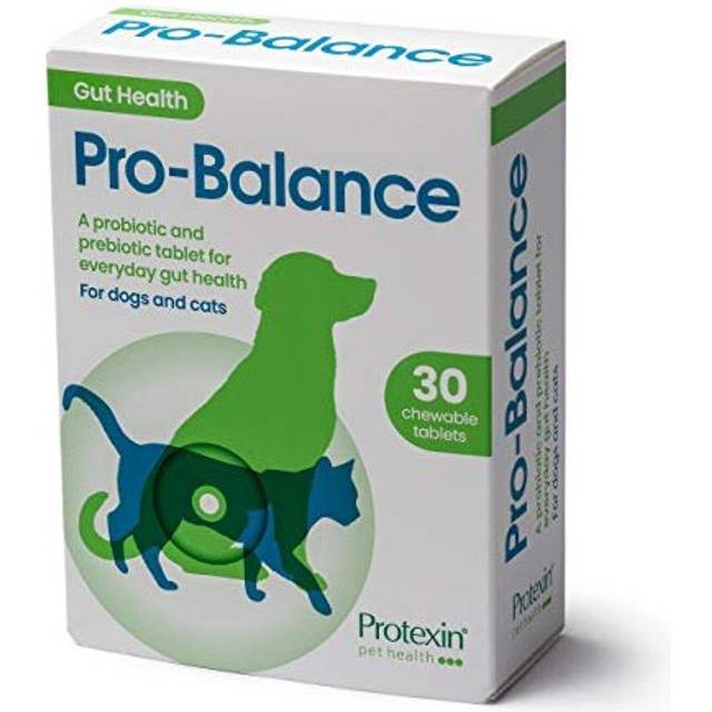Protexin Pet Health Pro-Balance Probiotic for Dogs and Cats Ã¢ÃÃ Daily Chewable Probiotic and Prebiotic Tablet for Digestive Health Support Ã¢ÃÃ