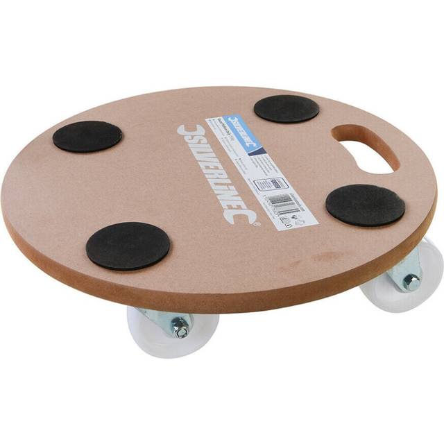 250KG Platform Dolly 380mm Round Heavy Box Moving Castor Wheel Safety Trolley