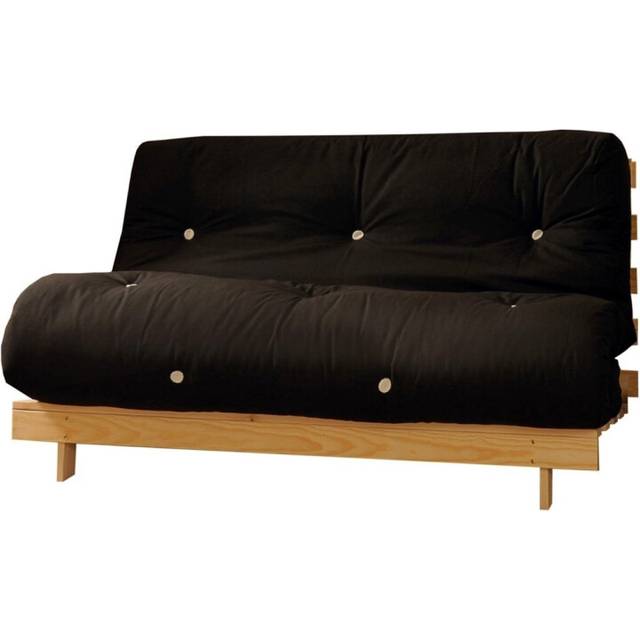 (Black, Small Single) Comfy Living Albury Futon Sofa Bed