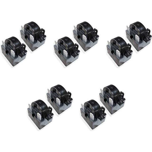 10X Replacement Part 3 Pin QP2-4.7/QP2-4R7 4.7 Ohm Refrigerator PTC Start/ Relay for Mini Fridges And Coolers