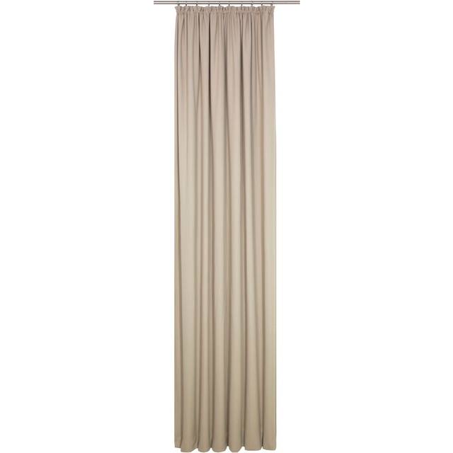 Pinch Pleat Room Darkening Thermal Single Curtain - Taupe (130cm Width x 145cm Drop)