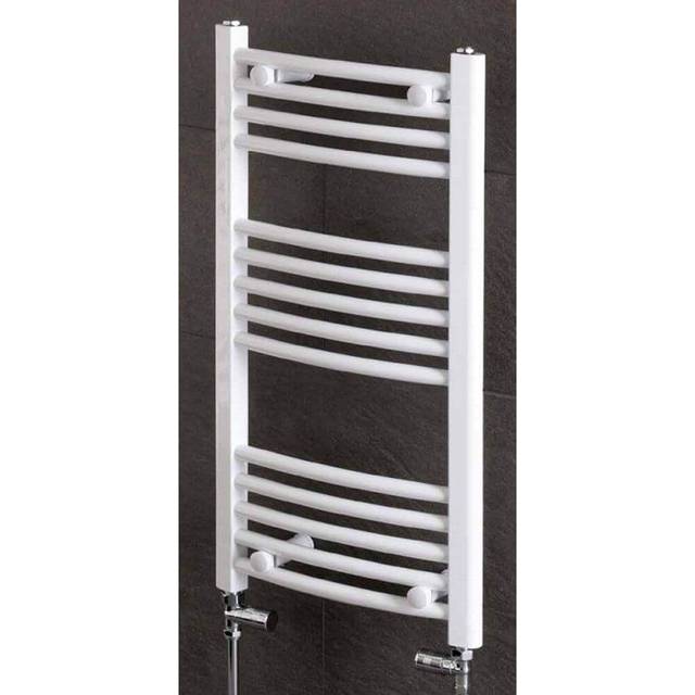 Eastbrook Wendover Curved Towel Radiators - White - Various Sizes - 600mm x 750mm