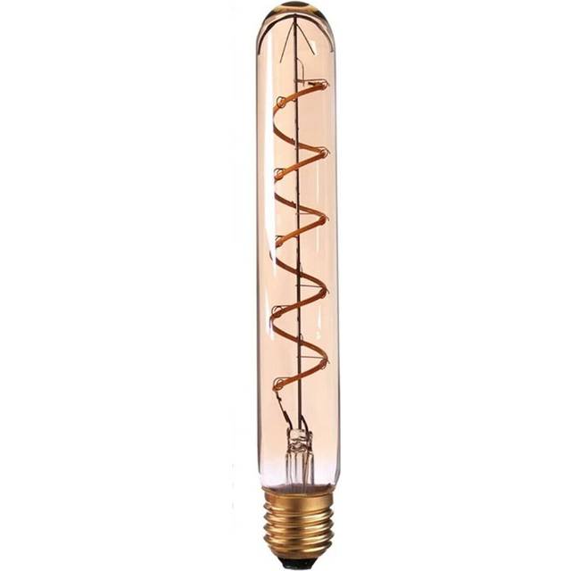 Silvestri 4W E27 LED Vintage Edison Tube Light Bulb Amber (E27/Medium (Standard))