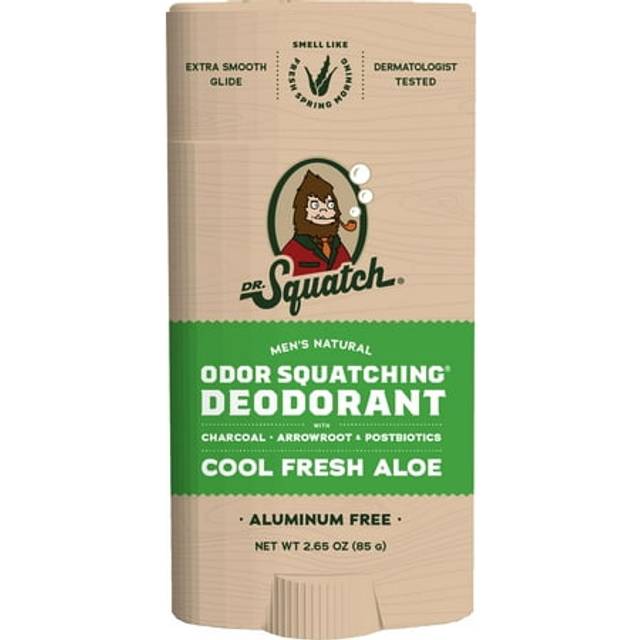 Dr. Squatch Men&#39;s Natural Deodorant Stick Aluminum Free Cool Fresh Aloe 2.65 oz
