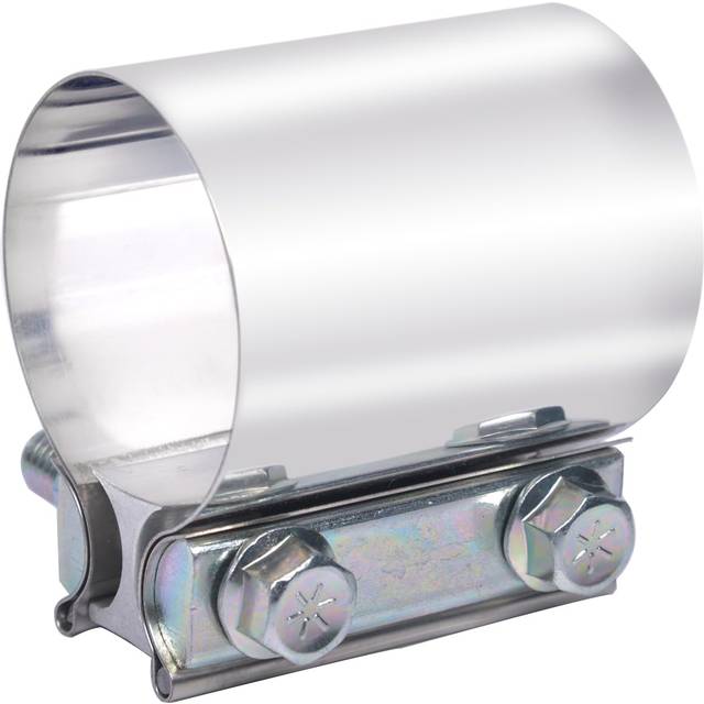 "Elifecenter 3 inch Exhaust Lap Joint Butt Clamp  Stainless Steel 3"""""""" Muffler Band Clamp fit over OD 3 inch Pipes"