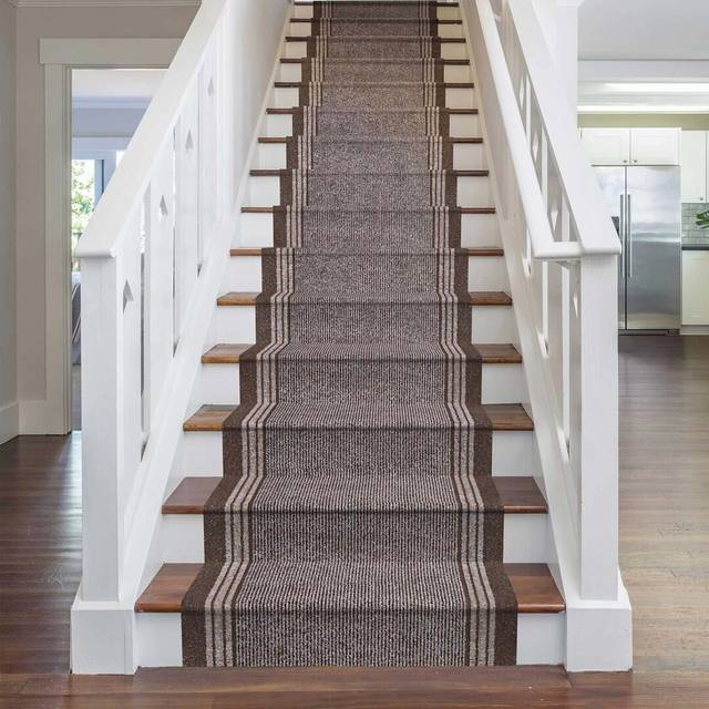 Ophelia & Co. Abby Needlepunch Brown Stair Runner Brown Runner 750cm x 66cm