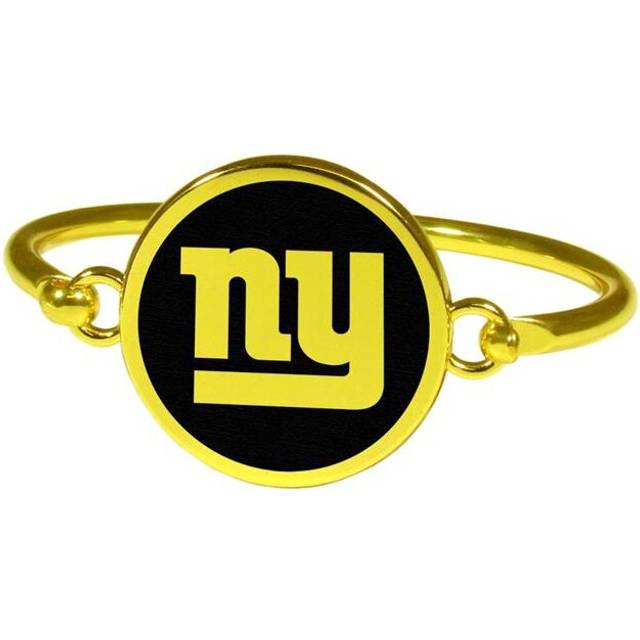 Siskiyou FGBB090 Female NFL New York Giants Gold Tone Bangle Bracelet