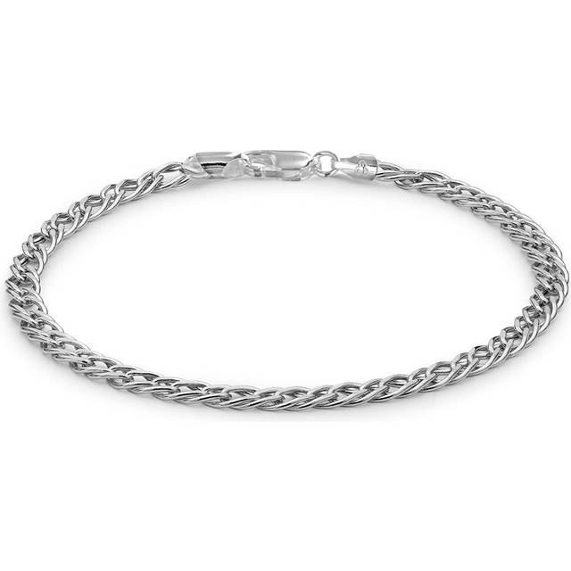 Tuscany Silver Women's Sterling Silver 3.5 mm Spiga Chain Bracelet