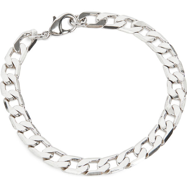 Twojeys Mens Silver Cuban Sterling-silver Bracelet - SILVER