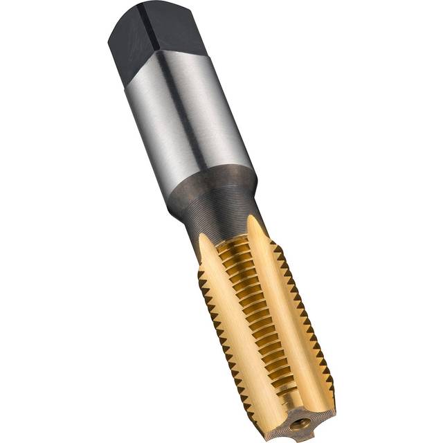 Dormer E720 1/4"X18NPSF HSS TiN Straight Flute Tap ANSI B94.9