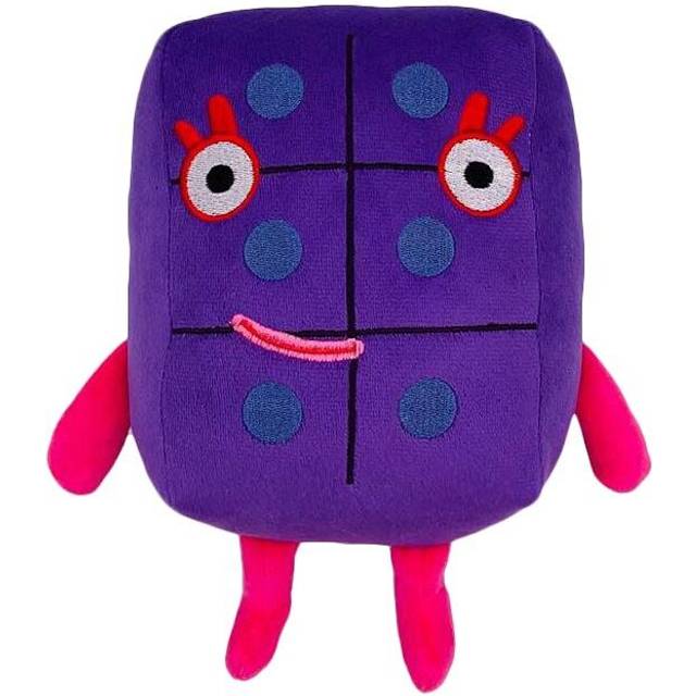 (Six) Numberblocks Plush Doll Educational Stuffed Number Blocks Toys Kids Gift Cute