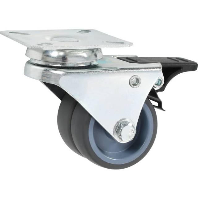 Martique 32 Piece Twin-Wheel Swivel Castor Set - Grey (5cm H X 6cm W X 0cm D)