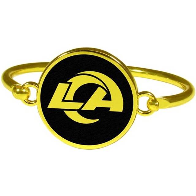 Siskiyou FGBB130 Female NFL Los Angeles Rams Gold Tone Bangle Bracelet