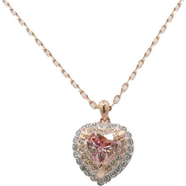 Swarovski One Collection Rose Gold Heart Pendant Necklace