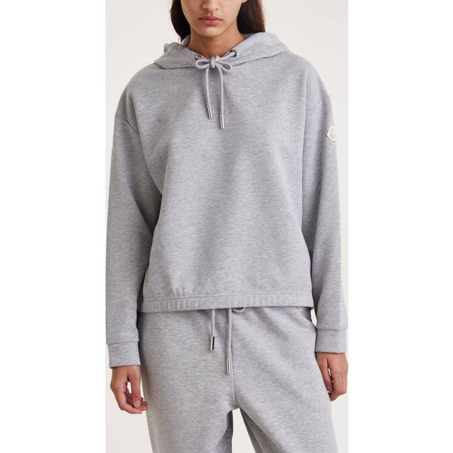 Moncler-Lurex Joggers Pantaloni Grigio-Donna - Gray