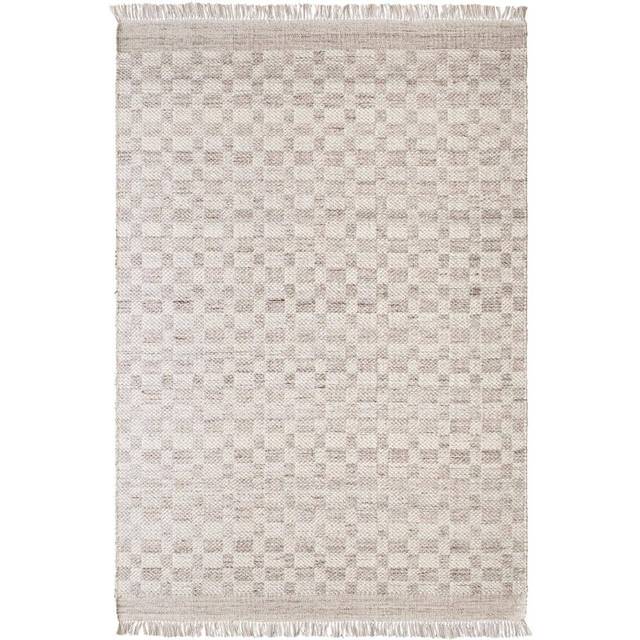 SOFIA Berber Geometric High Pile Area Rug - Natural - 120cm x 170cm