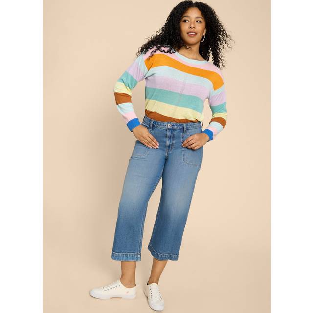 White Stuff Tia Wide Leg Crop Jean