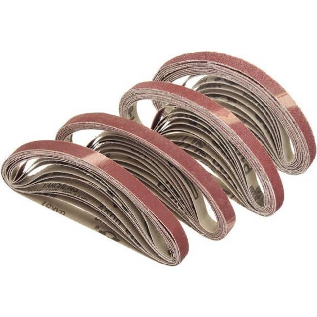 (120#) 10pcs 10x330mm 60 to 600 Grit Sanding Belt for Flush Belt Machines Polishing Grind Machine