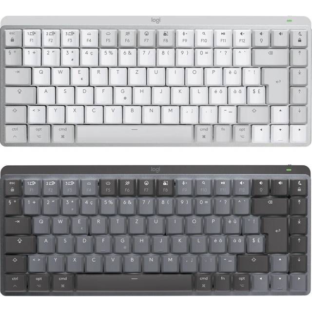 Logitech Det trådlösa tangentbordet MX Mechanical Mini for Mac in Ljusgrå, Suisse/Schweizer (Qwertz)