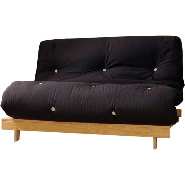 (Black, Single) Comfy Living Albury Futon Sofa Bed
