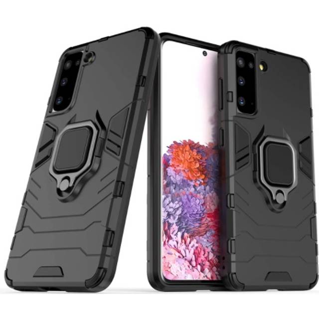 Samsung Galaxy S22+ (S22 plus) Skal Armour Svart Med Ring