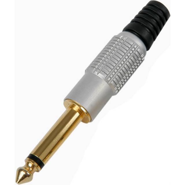 kenable 6.35mm Mono Solder Terminal for 6mm Audio Cables Aluminium Cover