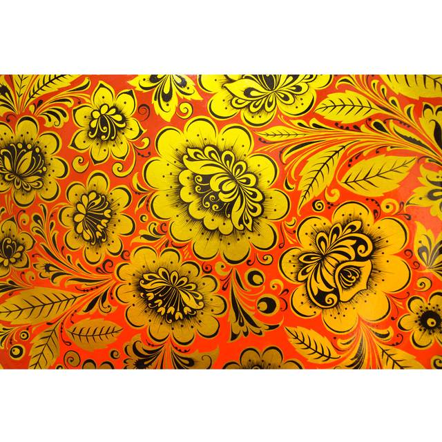 Whiteley Russian Traditional Khokhloma Pattern by Fufunteg - Print (81cm H x 122cm W x 3.8cm D)