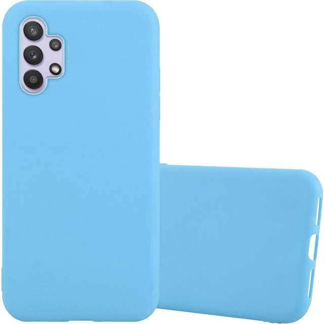 (CANDY BLUE) Cadorabo Case for Samsung Galaxy A32 5G Cover Protection TPU Silicone Gel Back case