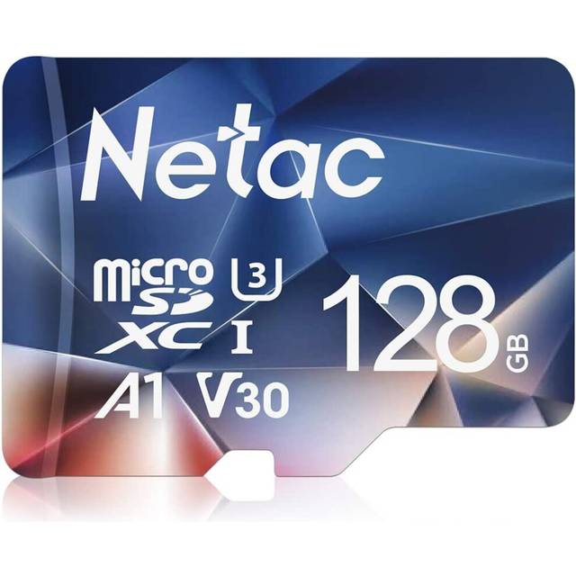 Netac 128GB Micro SD Card, MicroSDXC Memory Card UHS-I, 100/30MB/s(R/W), 667X, U3, A1, V30, 4K, C10, TF Card for WIFI Camera, Smartphone, Security