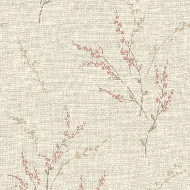 Belgravia Decor Carmella Textured Wallpaper 10m x 53cm Motif Pink, Pink